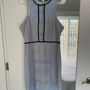 ASOS Light Baby Blue Lace Midi Dress